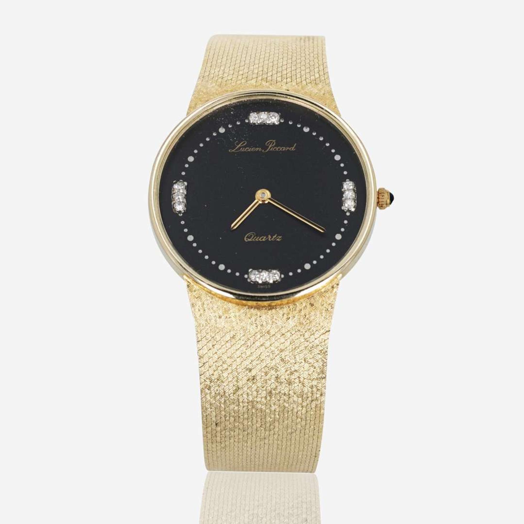 14K Yellow Gold Lucien Piccard Watch Swiss