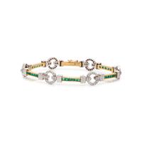 EMERALD AND DIAMOND BRACELET