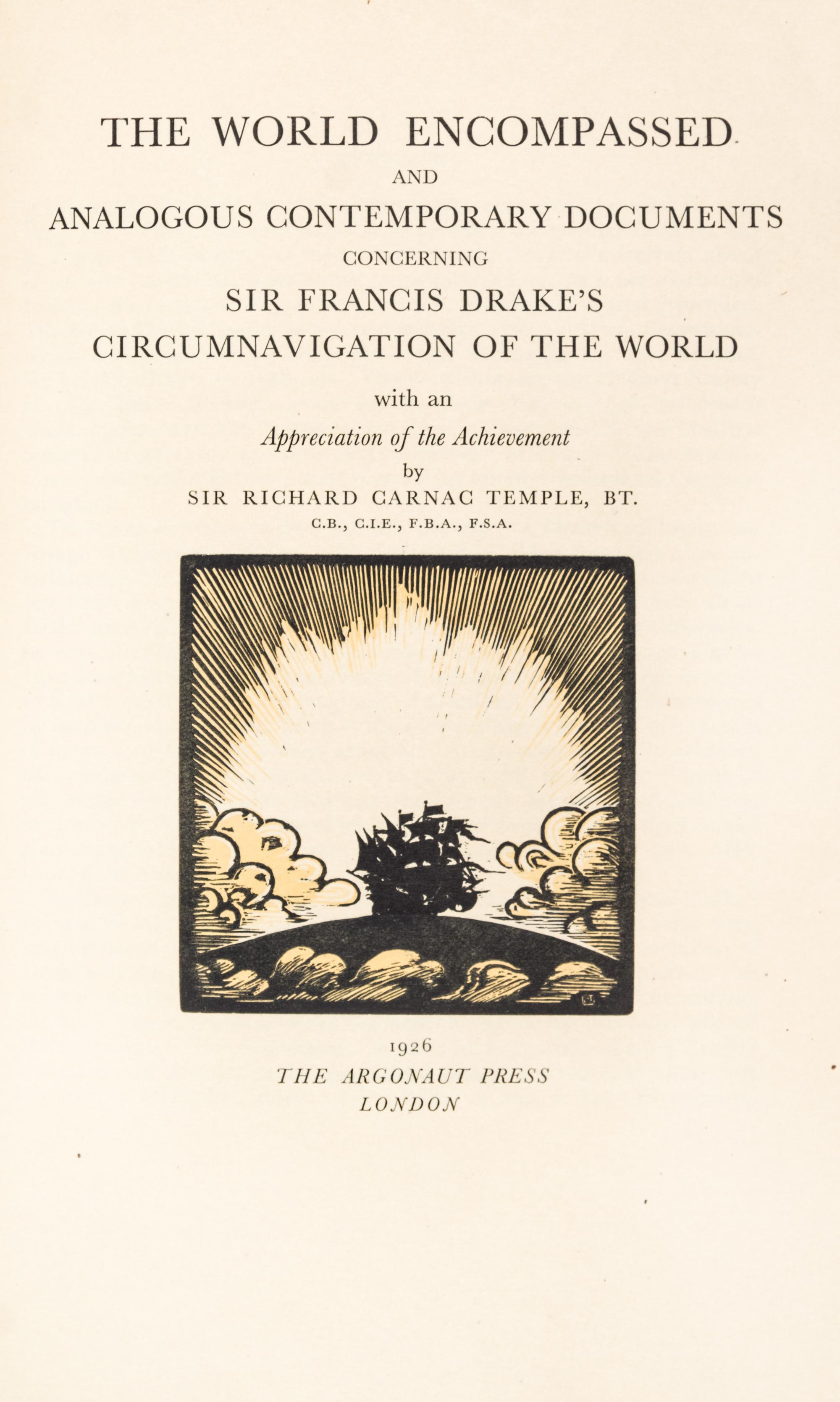 (ARGONAUT PRESS) A collection of three works published by the Argonaut press.