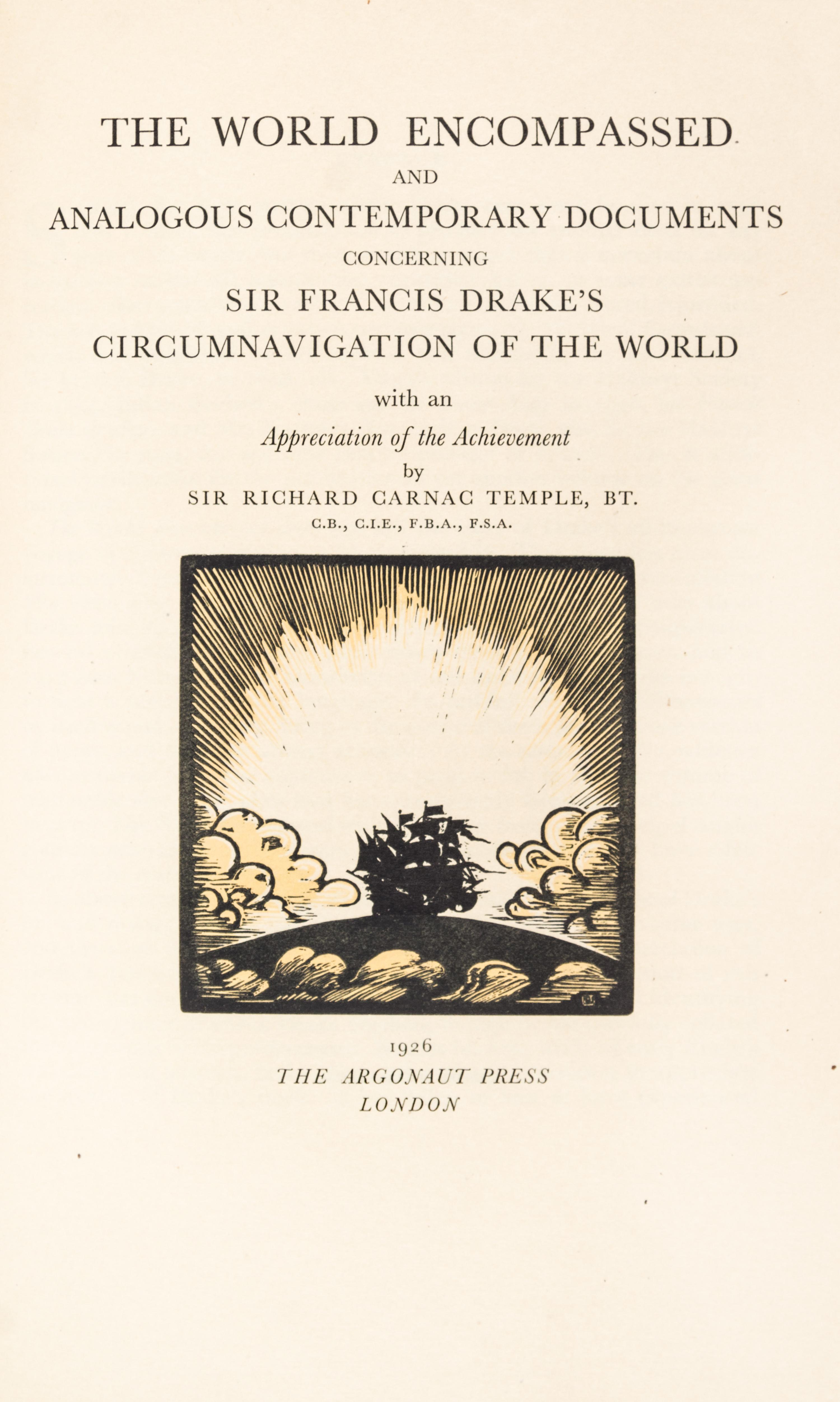 (ARGONAUT PRESS) A collection of three works published by the Argonaut press.