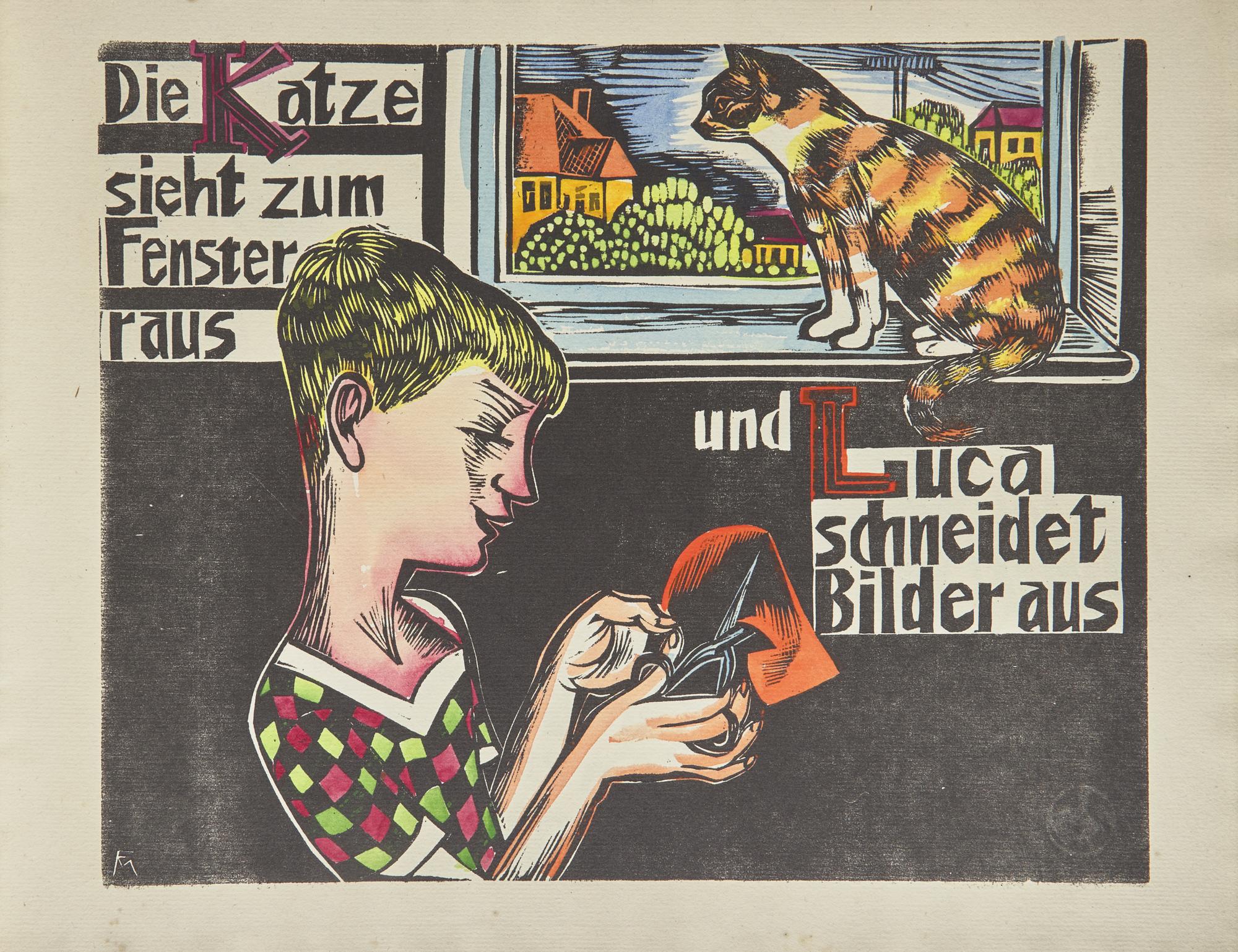 (Felixmuller, Conrad). ABC. Ein geschutteltes, geknutteltes Alphabet in Bildern Mit Versen von Londa und Conrad Felixmuller. 1925