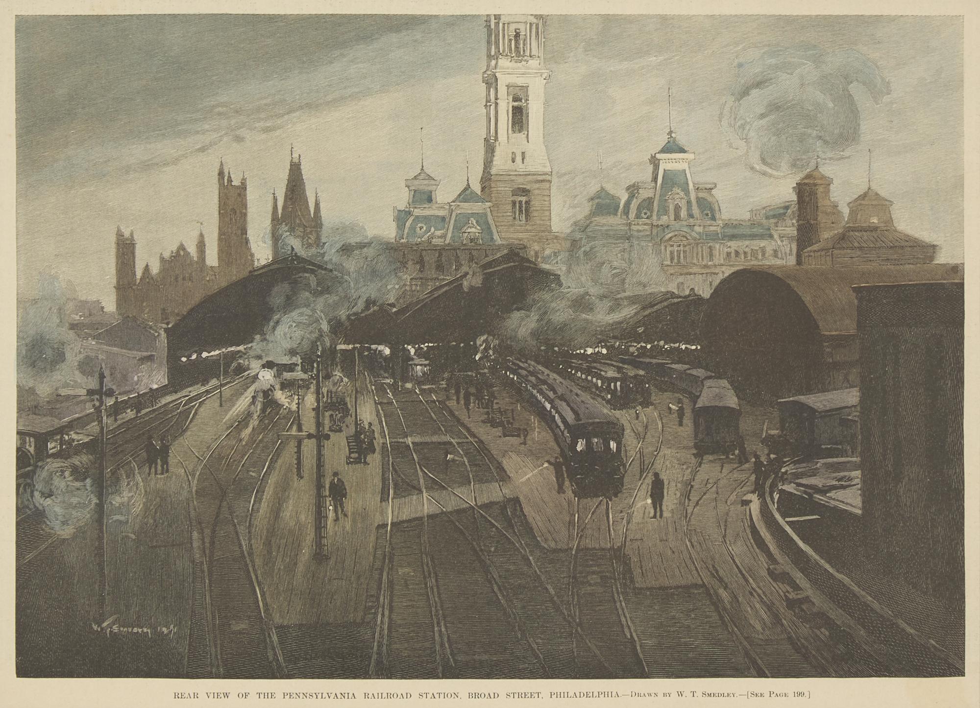 [Philadelphia] Group of 8 views and scenes of Philadelphia and Pennsylvania