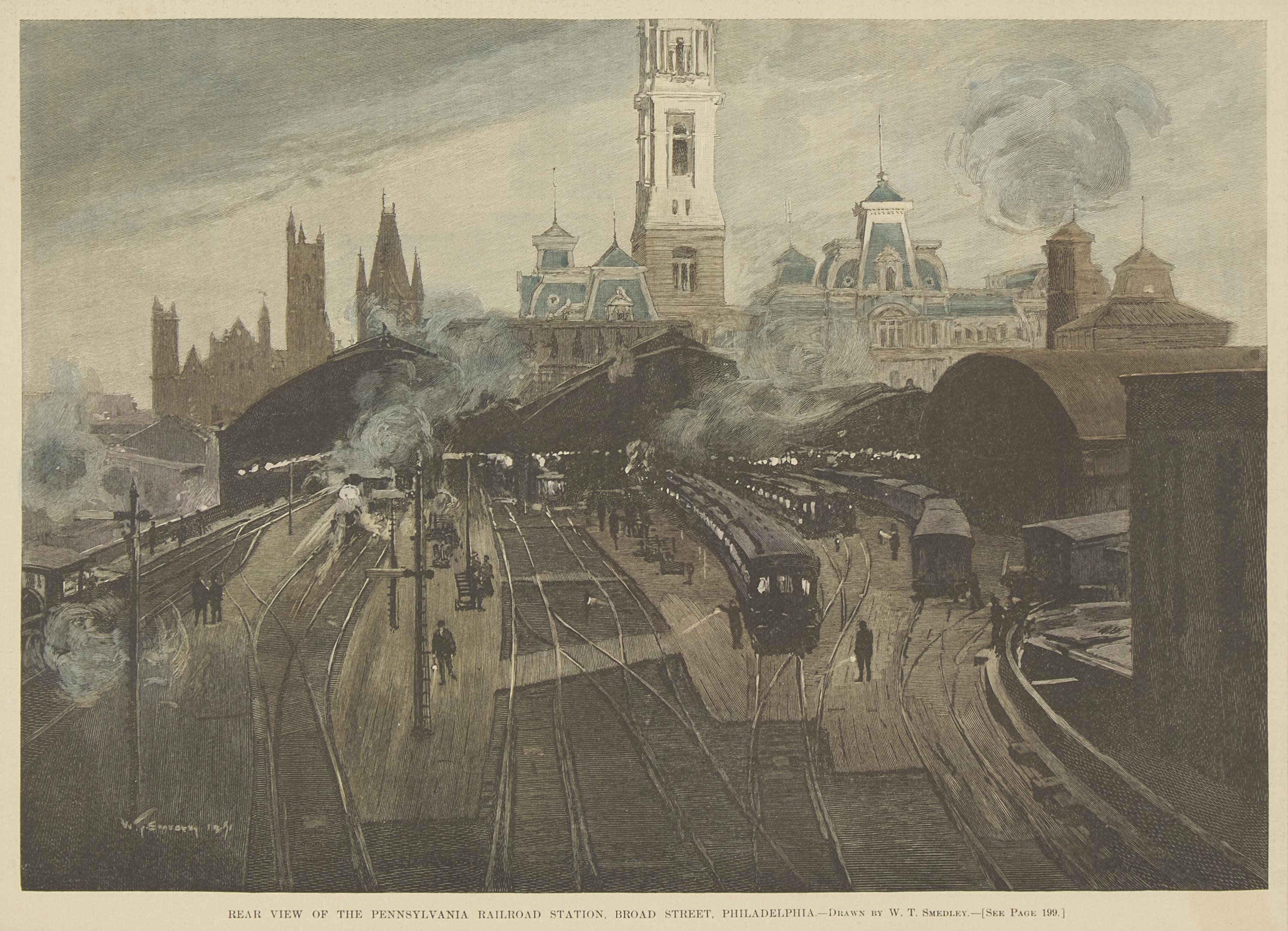 [Philadelphia] Group of 8 views and scenes of Philadelphia and Pennsylvania