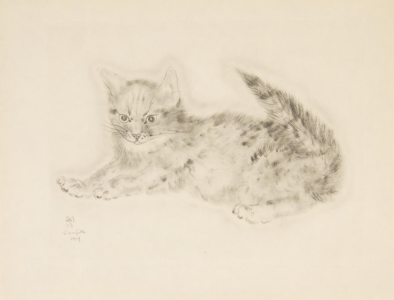FOUJITA, TSUGOUHARA. 20 etchings from A Book of Cats. New York, 1930. One signed in pencil.