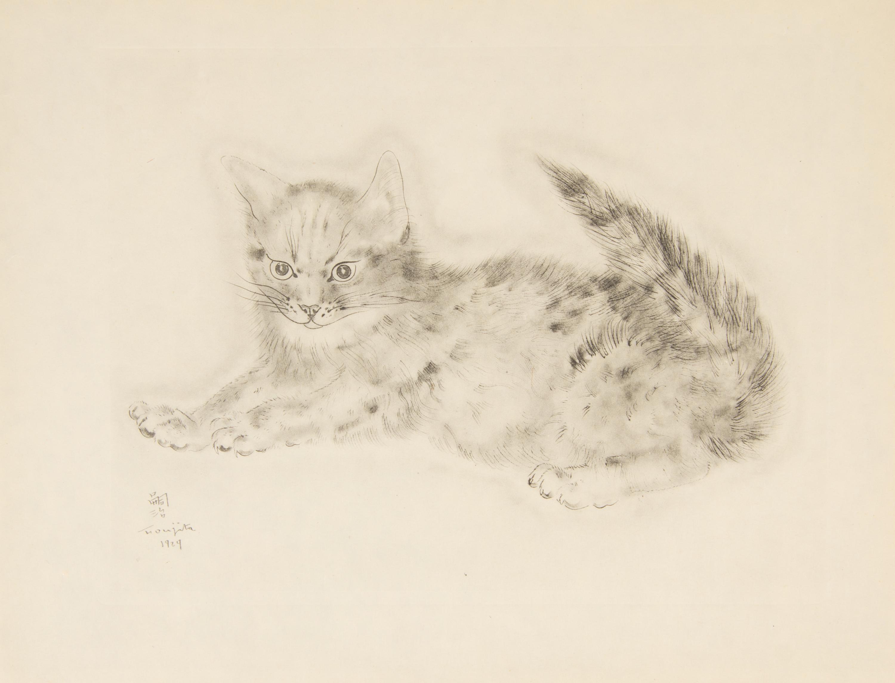 FOUJITA, TSUGOUHARA. 20 etchings from A Book of Cats. New York, 1930. One signed in pencil.