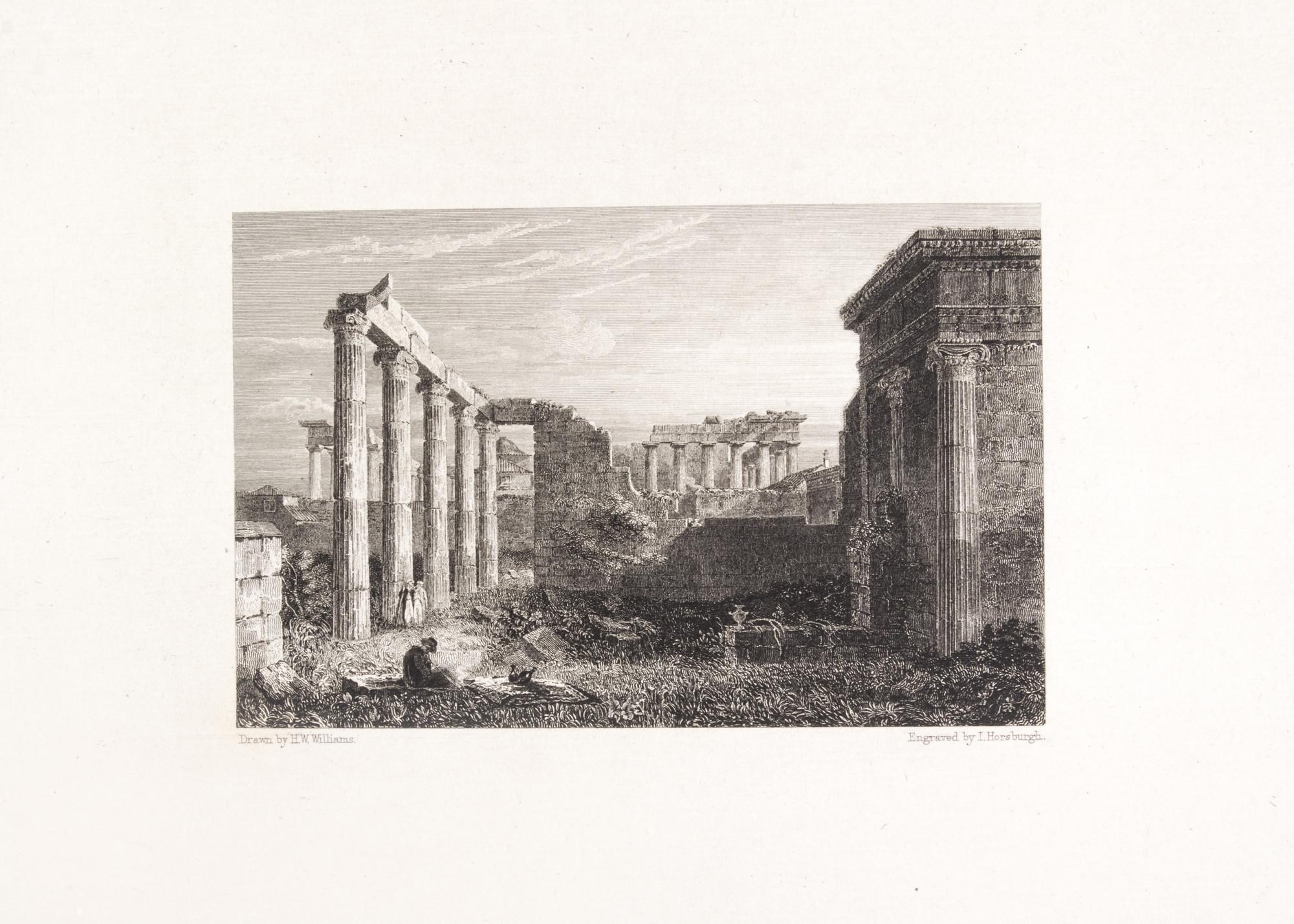 (GREECE) WILLIAMS, HUGH W. Select Views in Greece. London, 1829. 2 vols. in one. First ed. in book form.