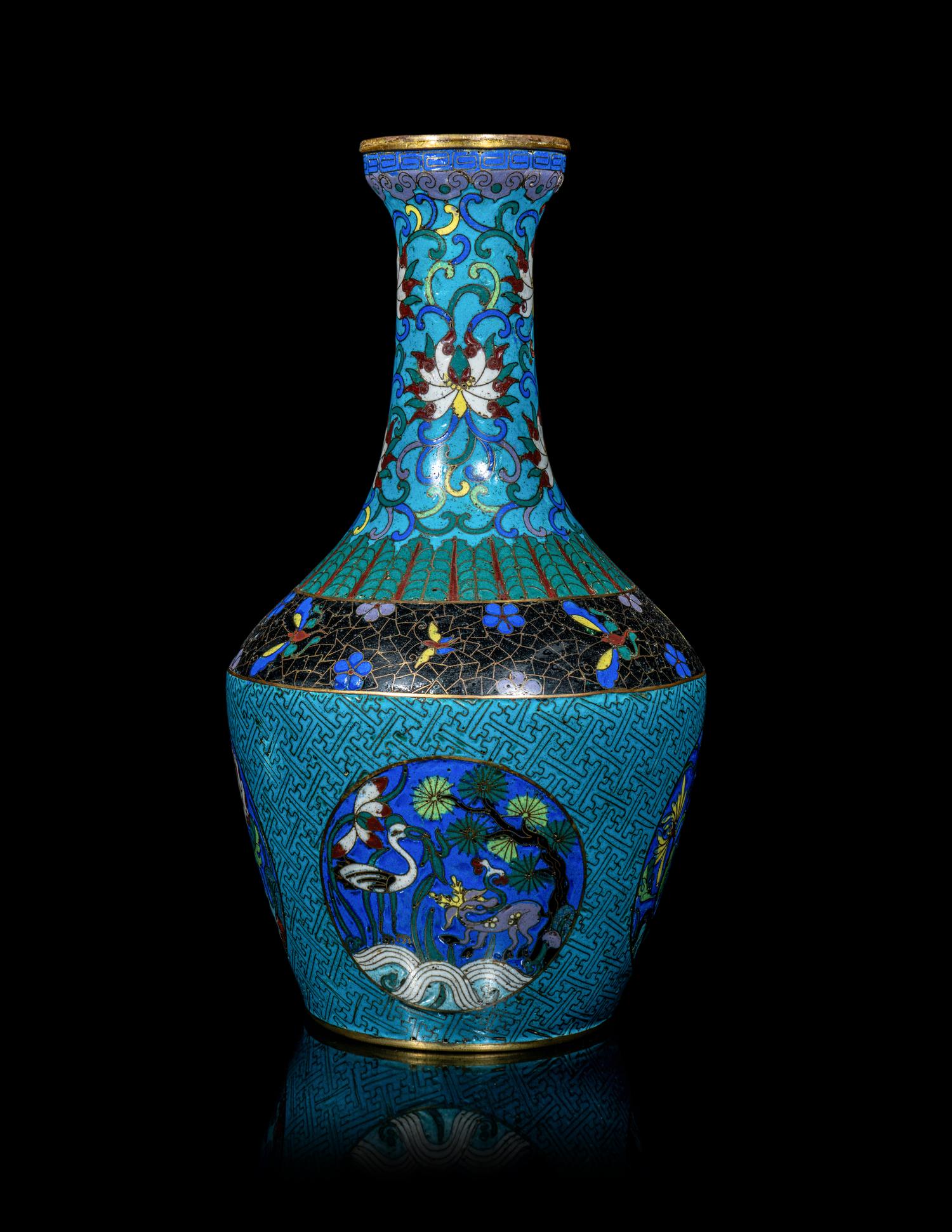 A Chinese Cloisonné Enamel Vase