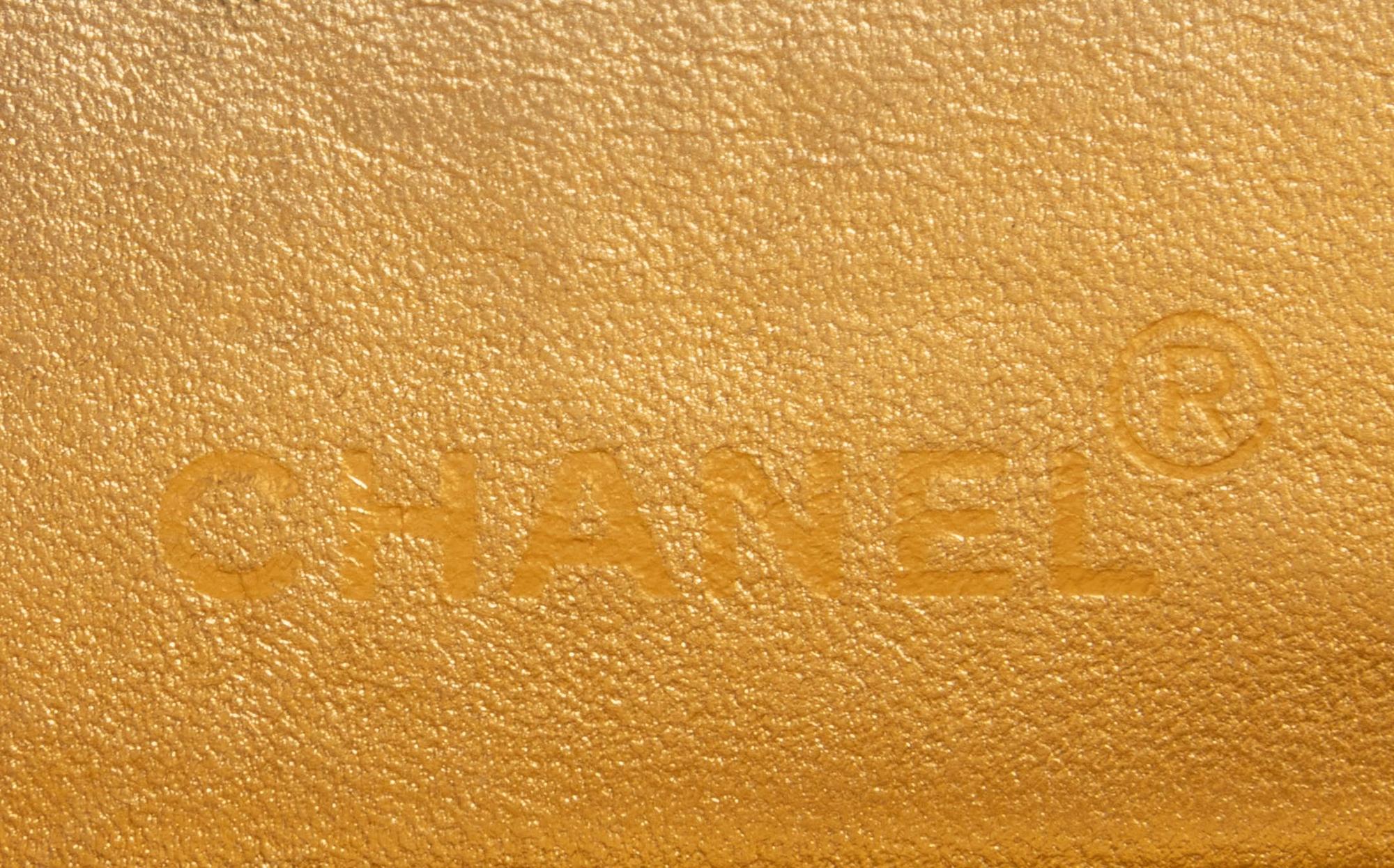Chanel Quilted Metallic Leather Frame Bag, 1989-91