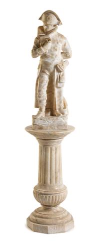 A Continental Alabaster Figure Height overall 67 1/2 inches.