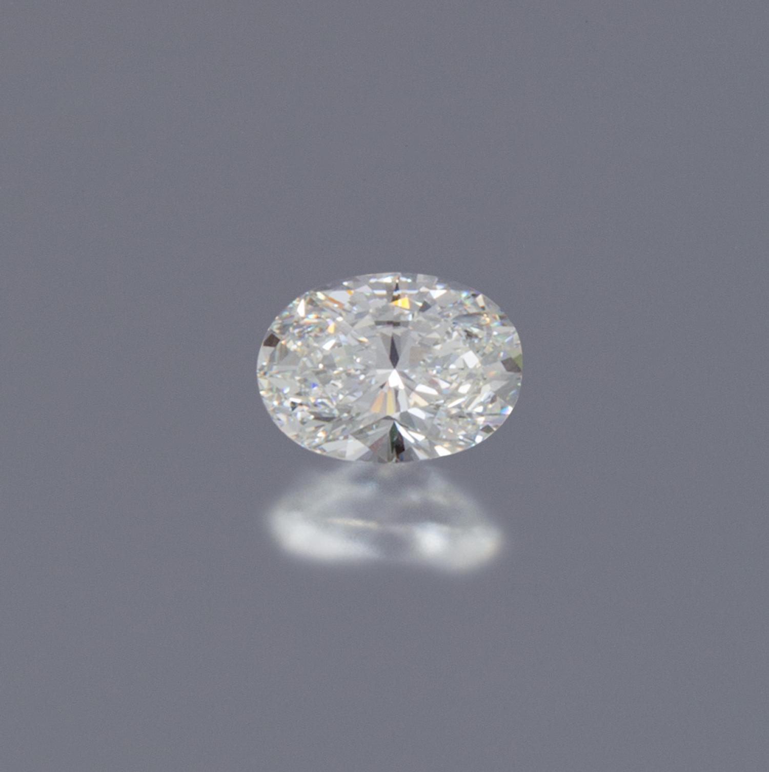A 2.03 Carat Oval Brilliant Cut Diamond,
