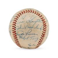 A 1959 New York Yankees Team Signed Autograph Baseball (Beckett Authentication Services Letter of Authenticity)