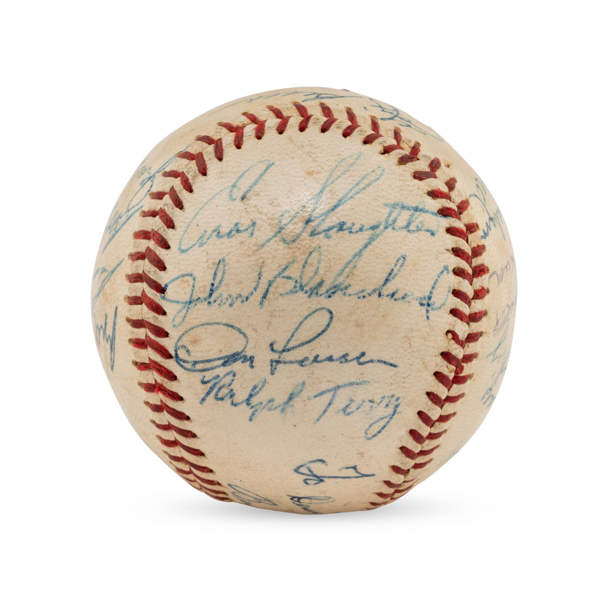 A 1959 New York Yankees Team Signed Autograph Baseball (Beckett Authentication Services Letter of Authenticity)