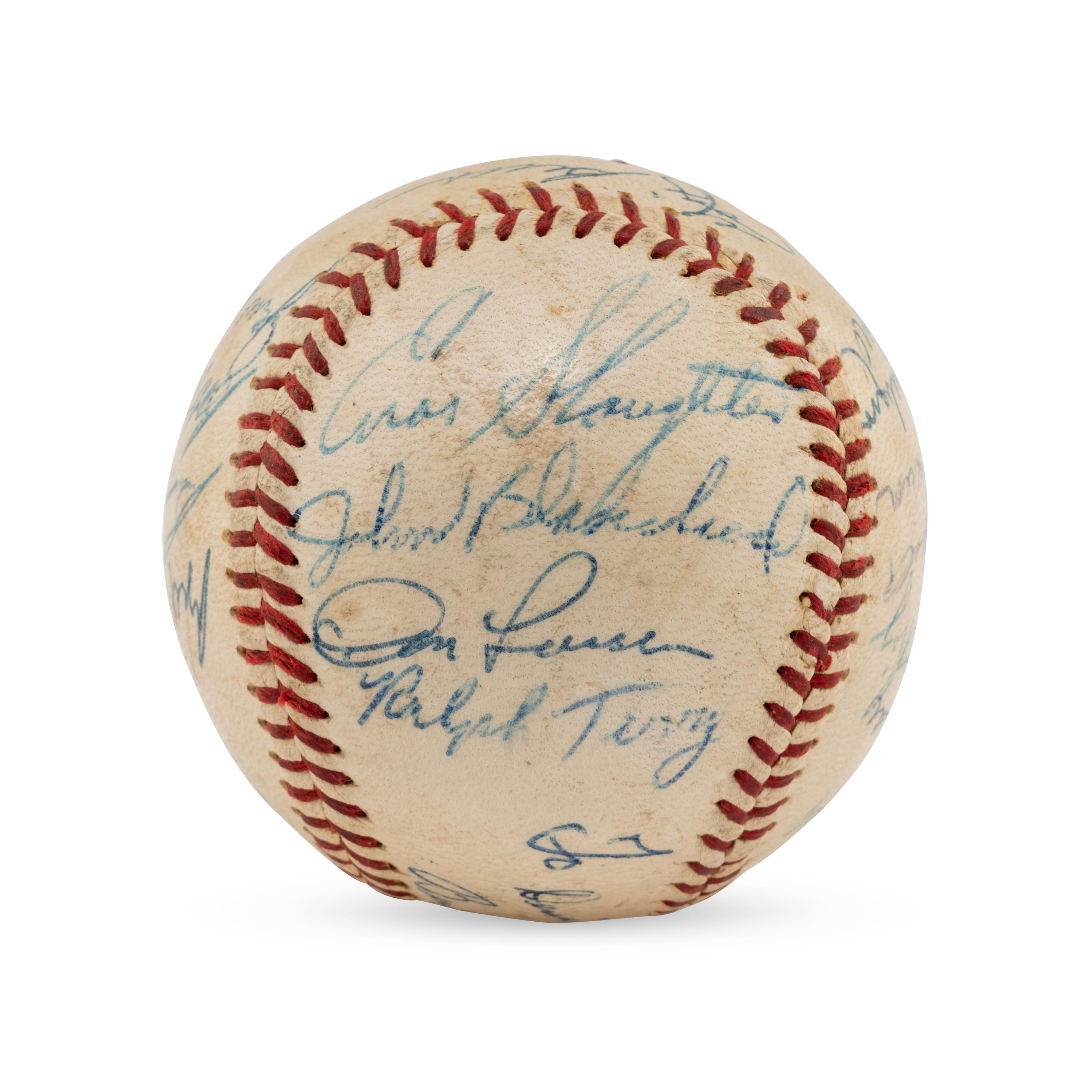 A 1959 New York Yankees Team Signed Autograph Baseball (Beckett Authentication Services Letter of Authenticity)