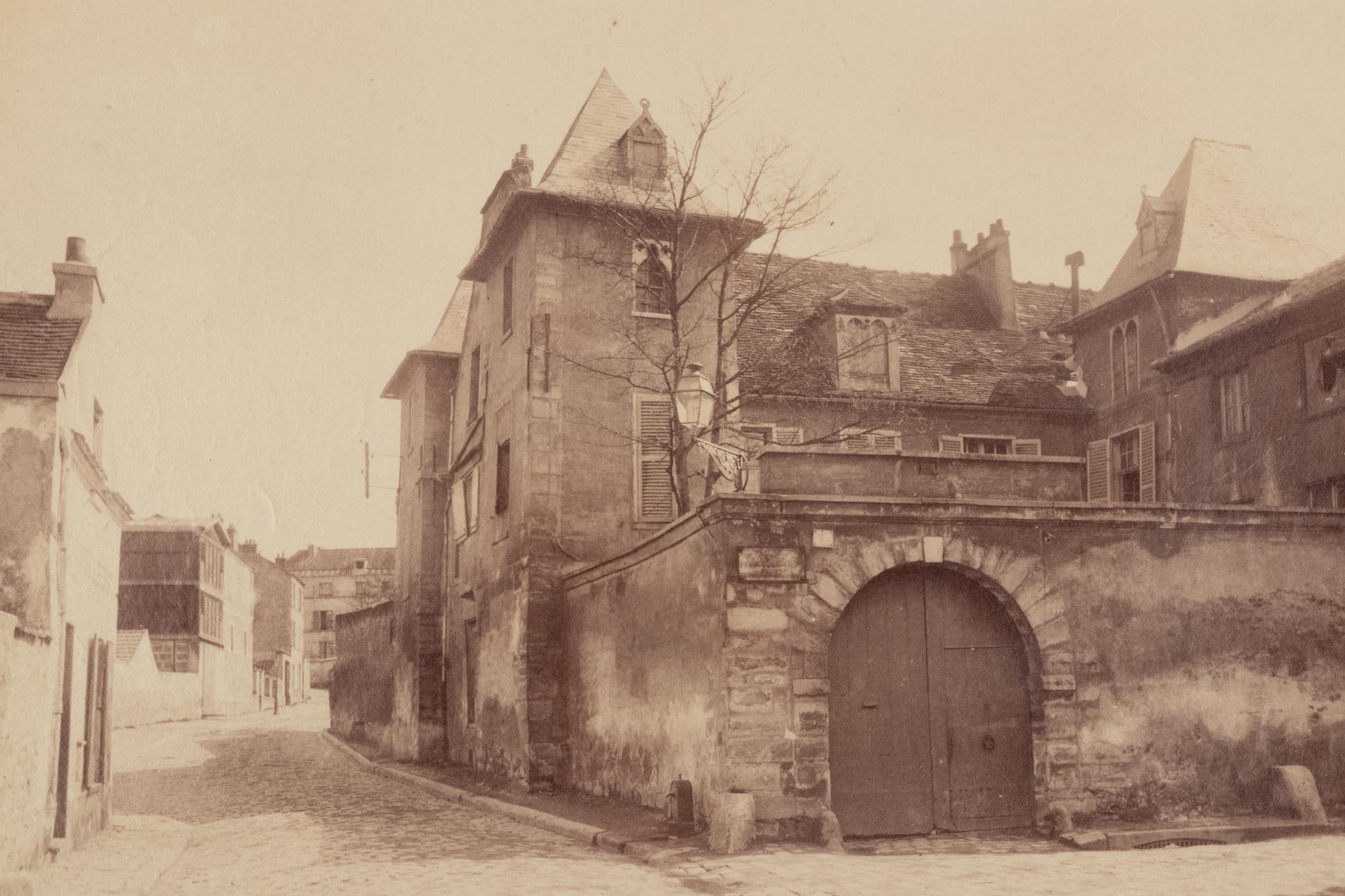 A pair of photographs ( 5e arrondissement, 1899 (rue Saint-Médard) , 1899-1900; Gentilly – ancien château , 1901)