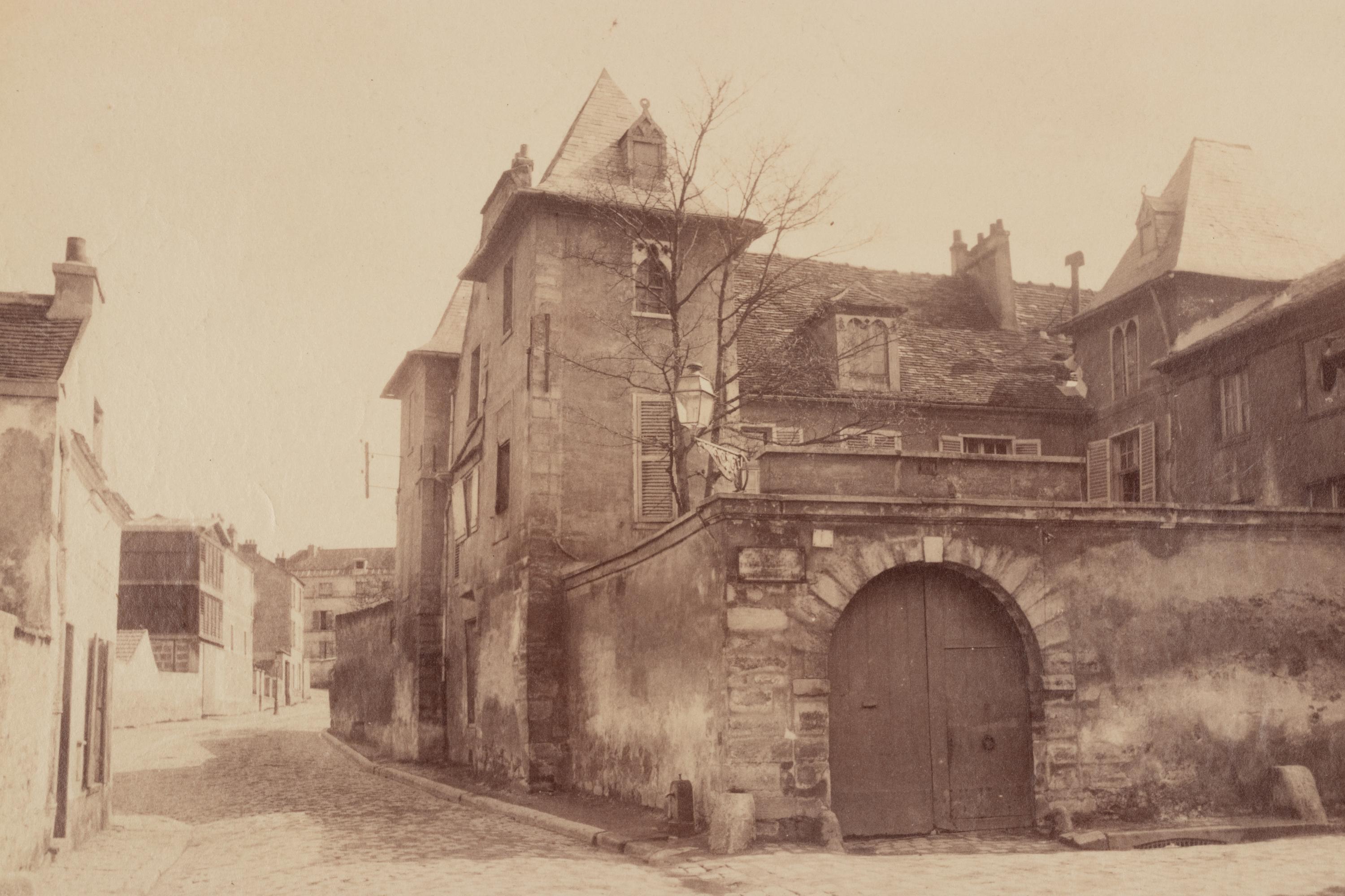 A pair of photographs ( 5e arrondissement, 1899 (rue Saint-Médard) , 1899-1900; Gentilly – ancien château , 1901)