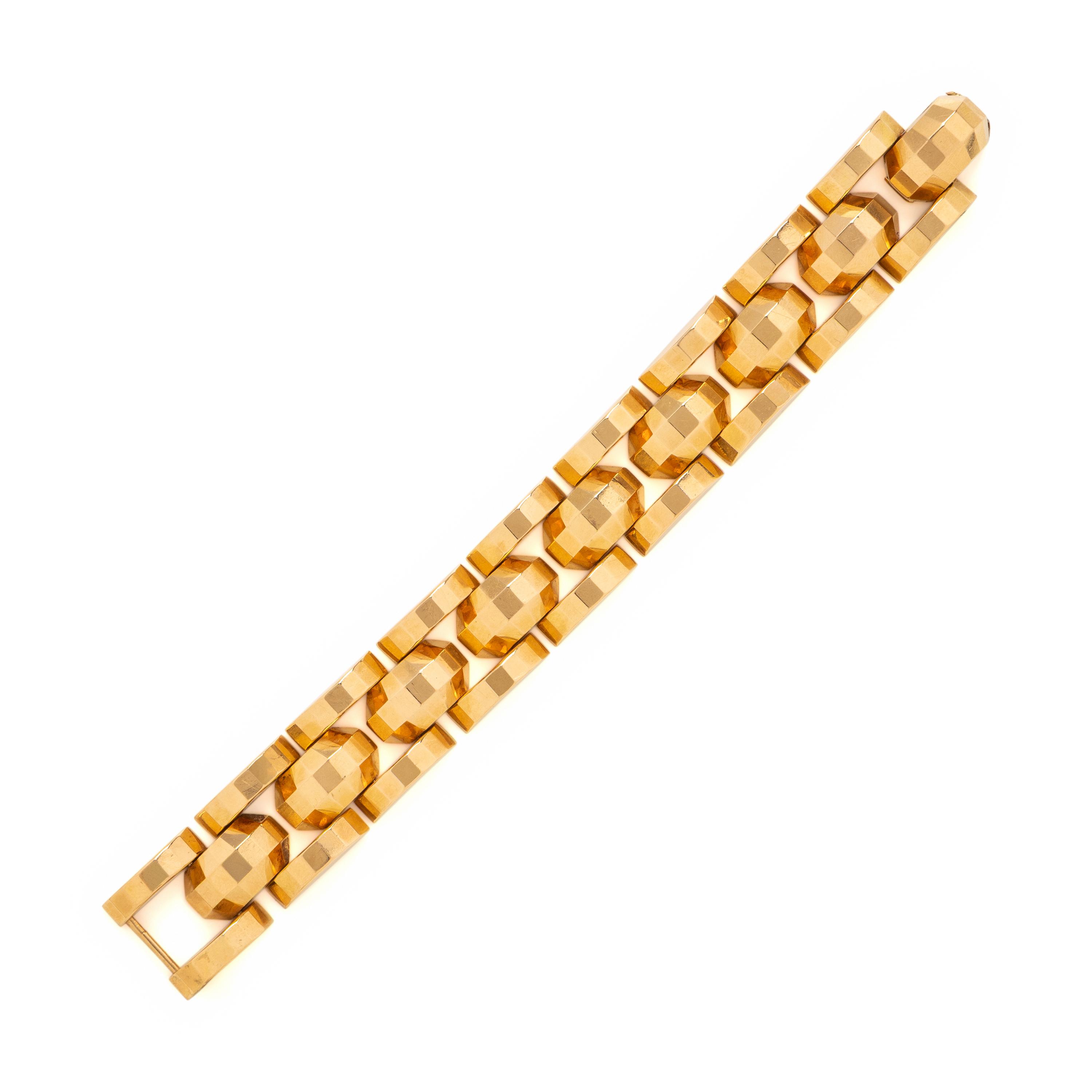 Yellow Gold Fancy Link Bracelet