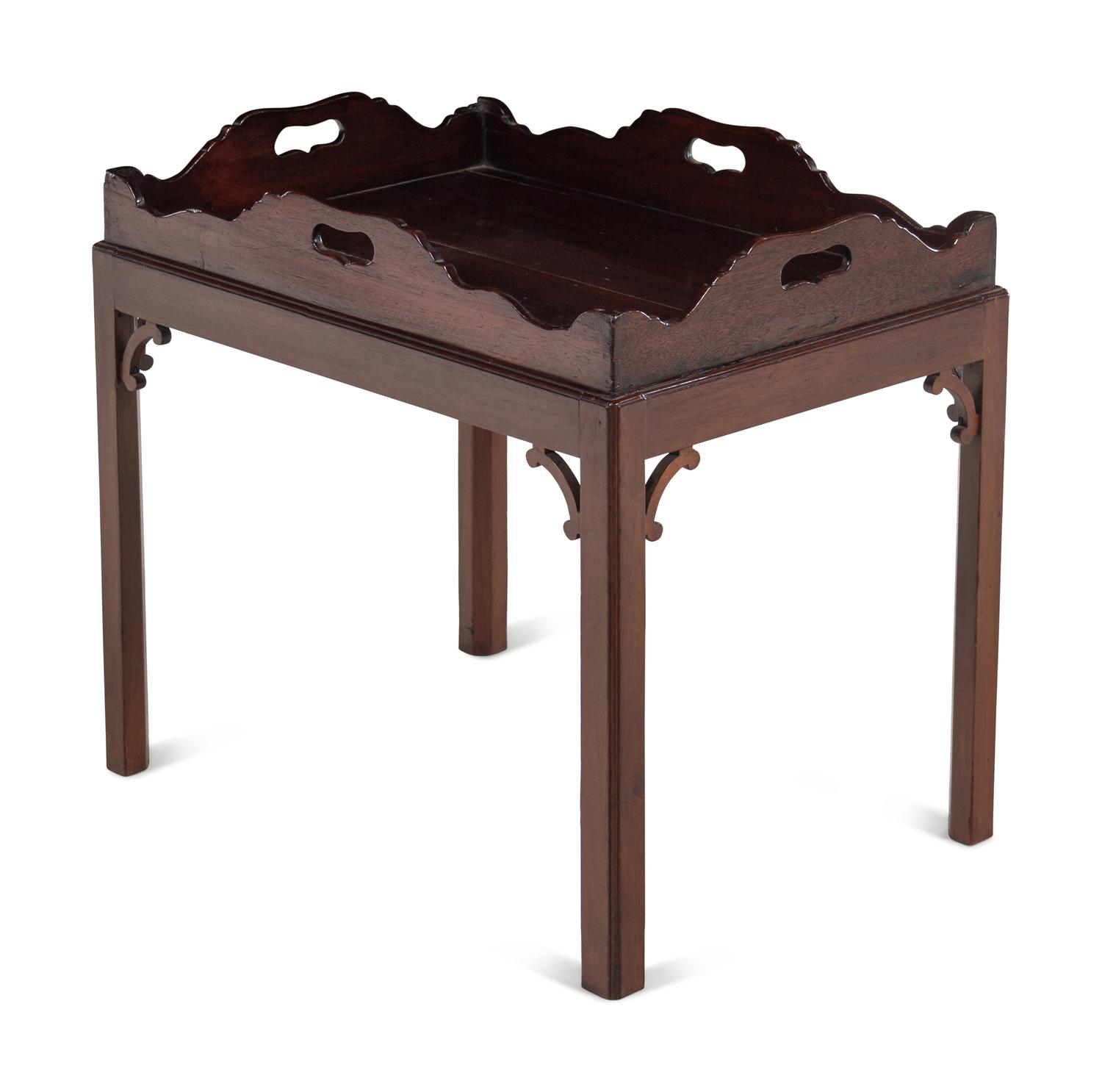 A George III Style Mahogany Butler's Tray Table