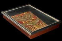 An Egyptian Painted Cartonnage Sarcophagus Fragment