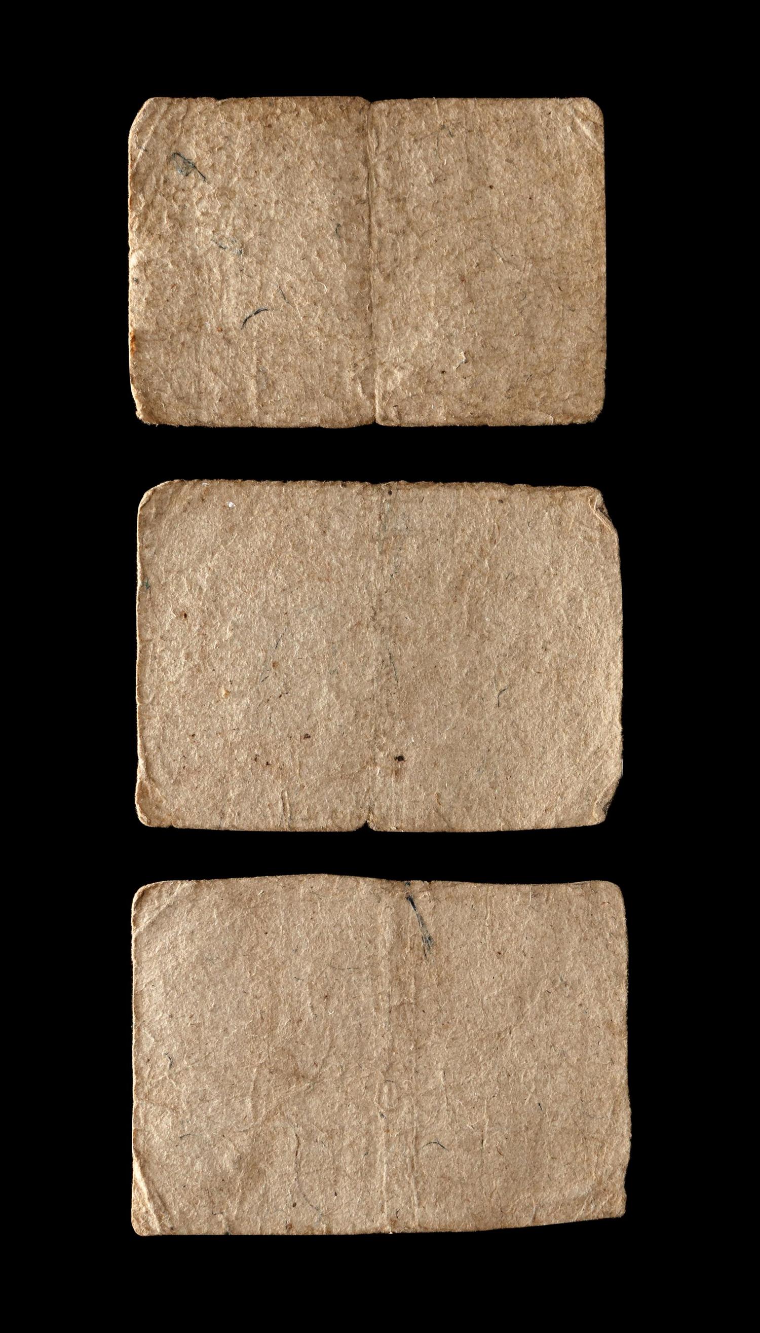 [VIRGINIA COLONY] A Group of Three Notes
