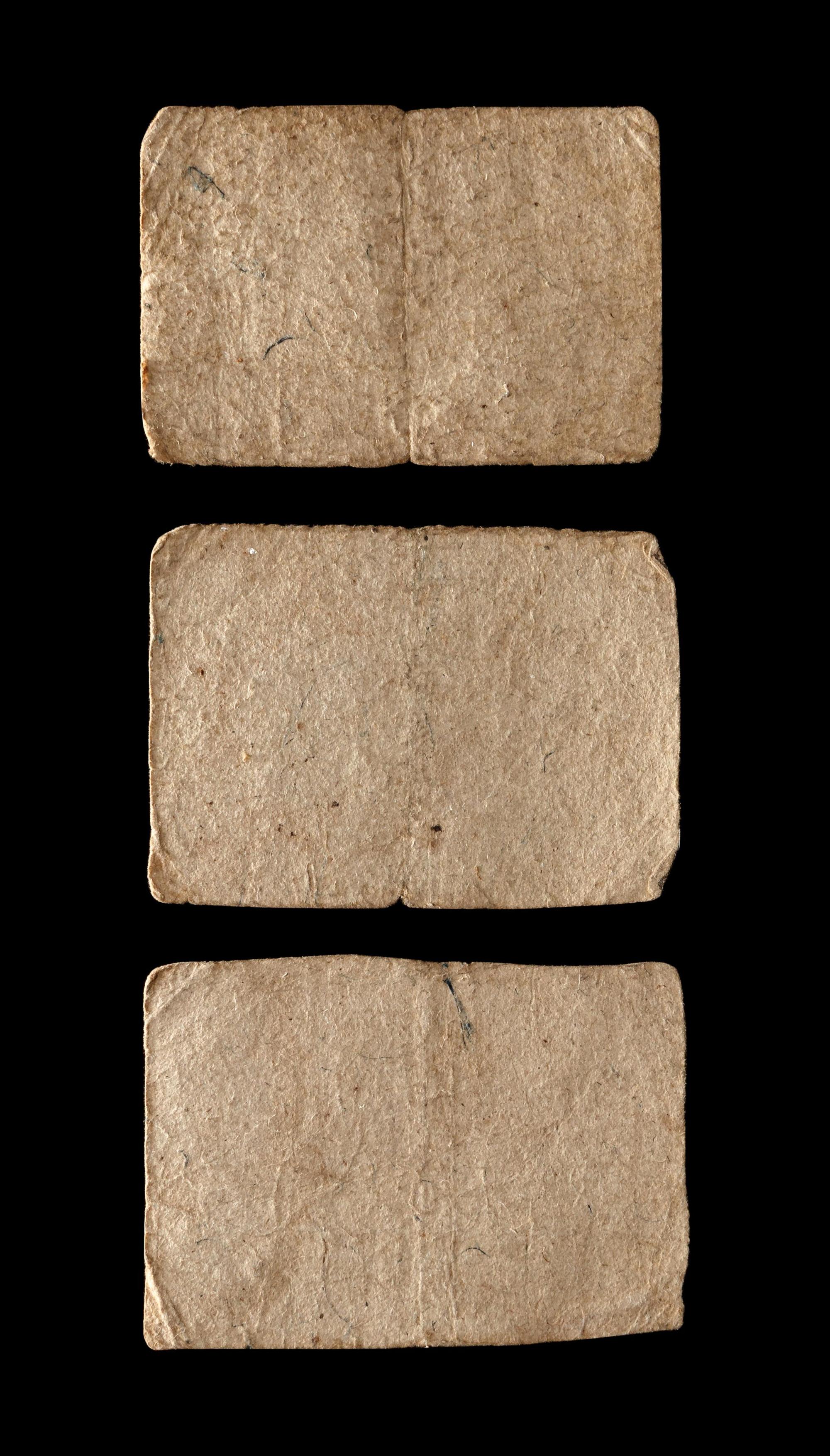 [VIRGINIA COLONY] A Group of Three Notes