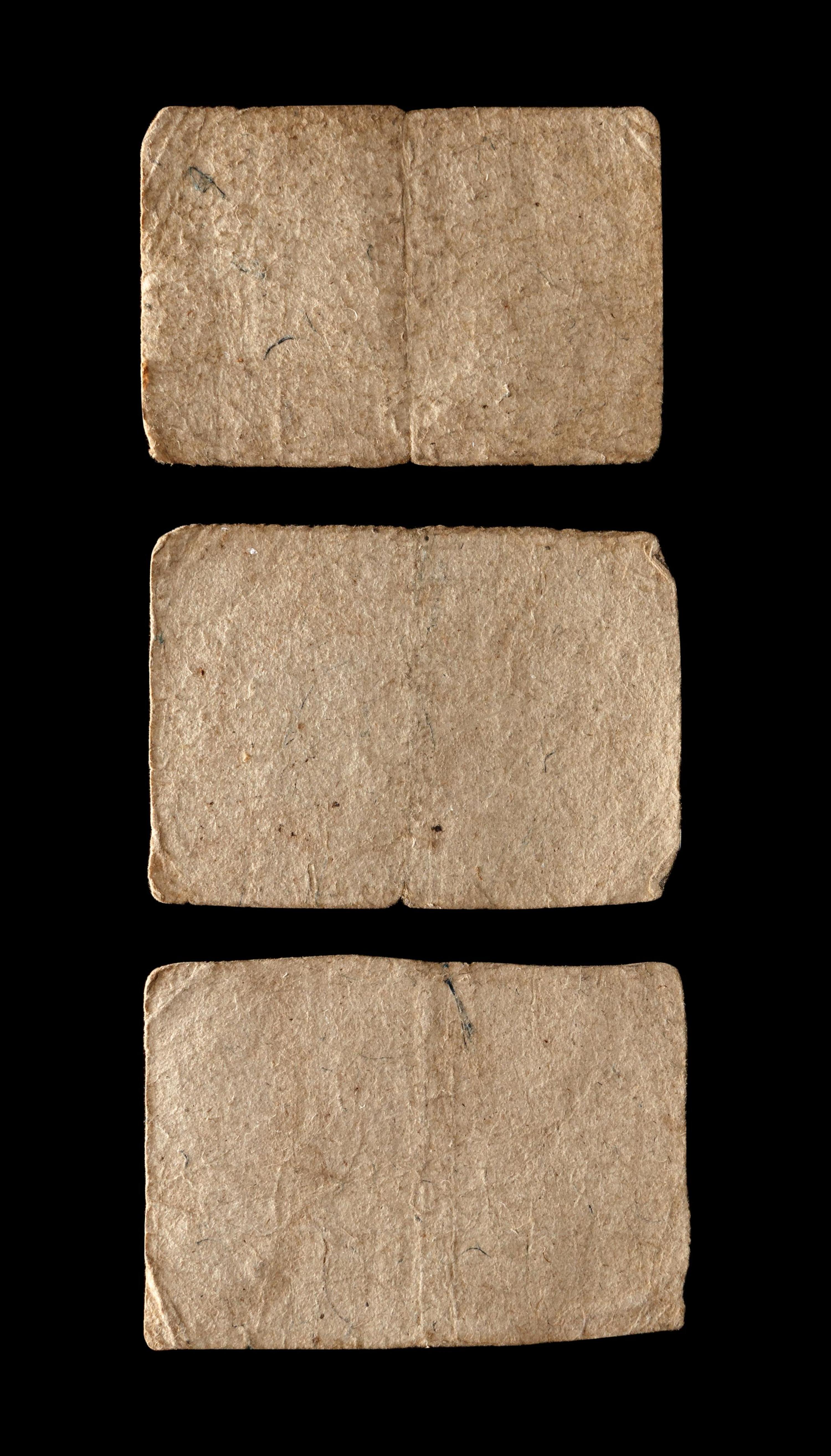 [VIRGINIA COLONY] A Group of Three Notes