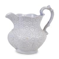 A Collection of Seven English Salt Glazed Relief Form Articles — 19TH/20TH CENTURY