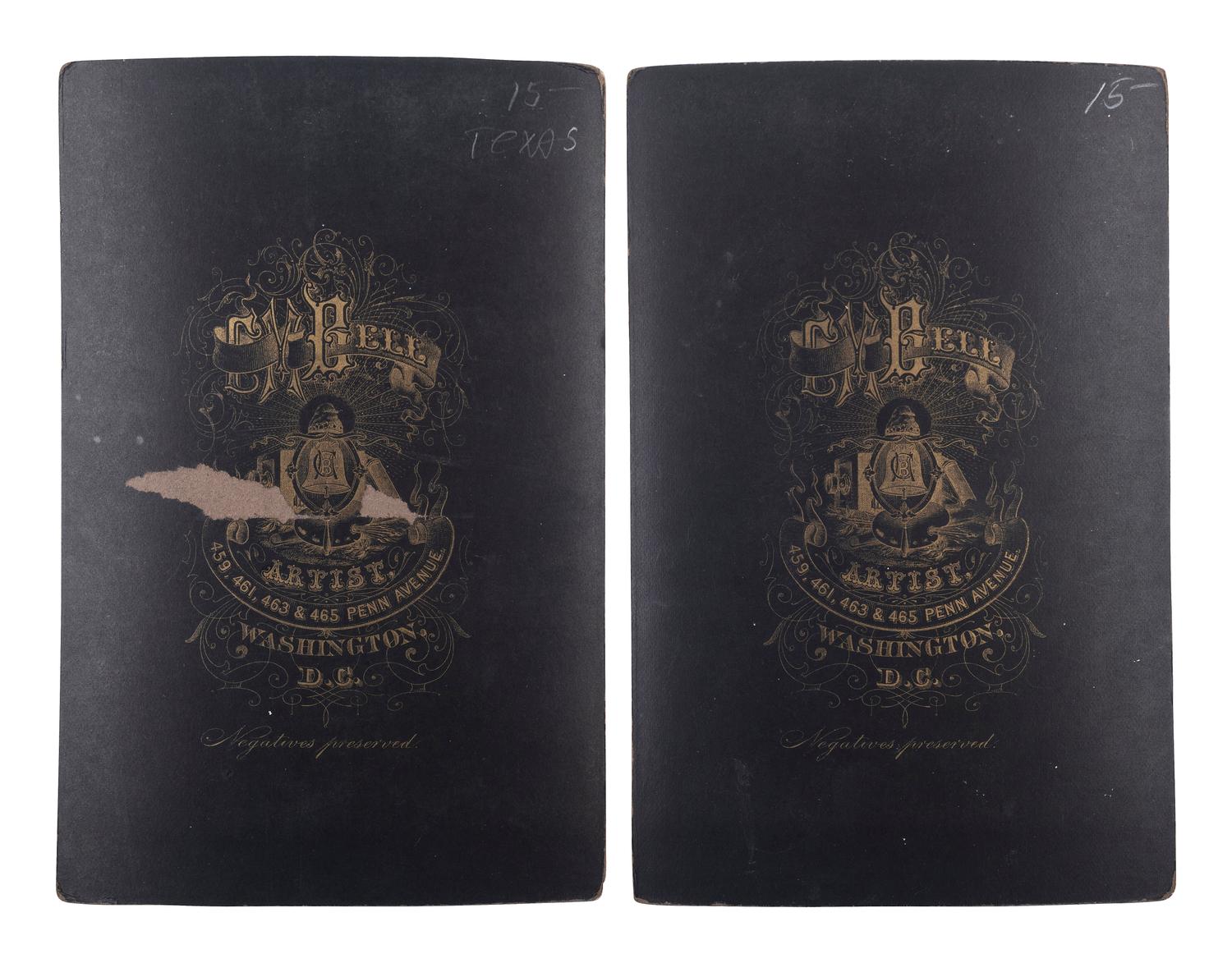[TEXAS]. A group of 5 cabinet cards featuring Texas governors, and other notables, including: