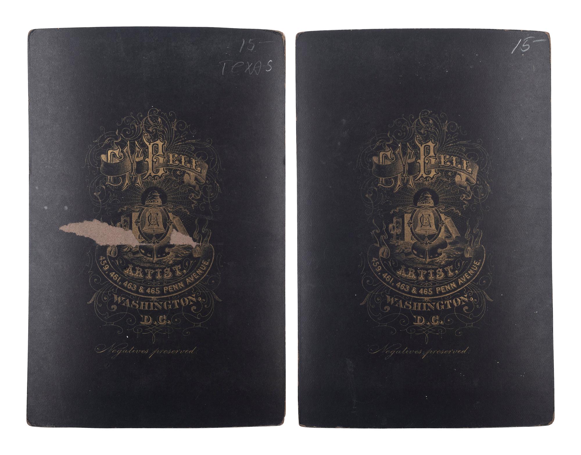 [TEXAS]. A group of 5 cabinet cards featuring Texas governors, and other notables, including: