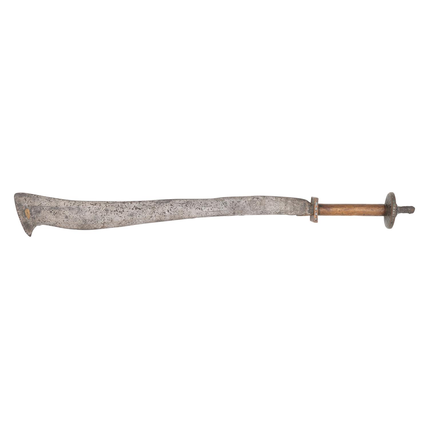 19th Century Nepalese or Bangali Ram Dao Sacrificial Sword