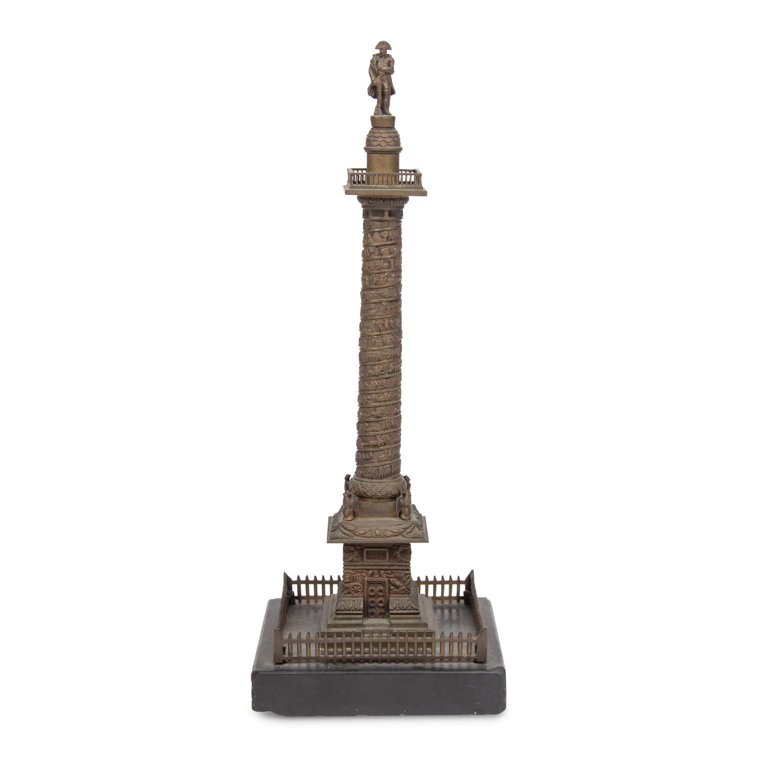 A Grand Tour Bronze Model of the Vendôme Column