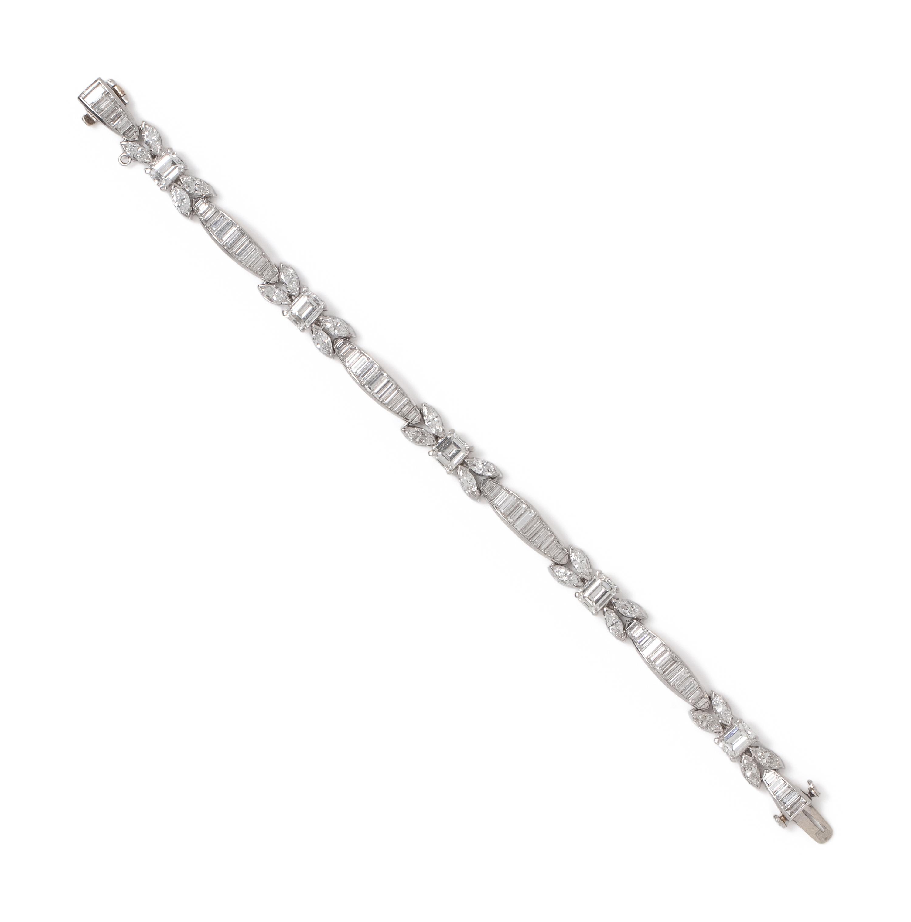DIAMOND AND PLATINUM BRACELET
