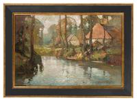Normandy Stream and Cottages