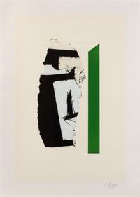 In White with Green Stripe