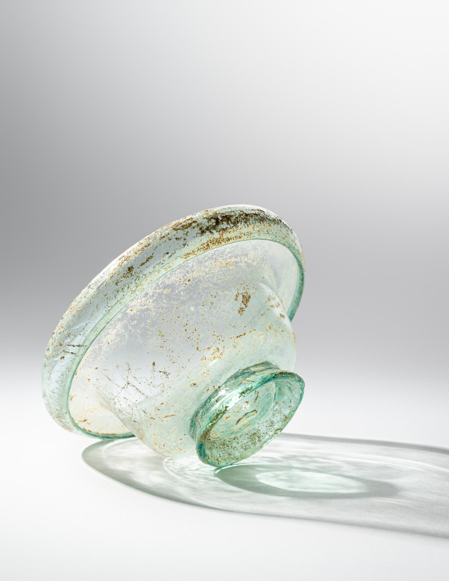 A Roman Green Glass Patella