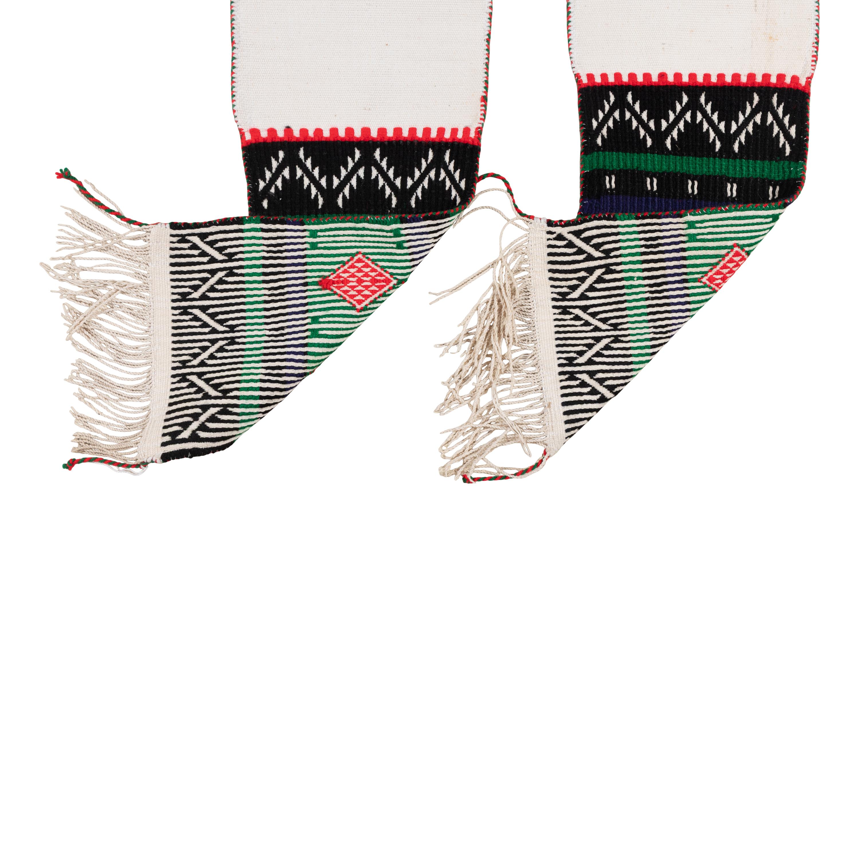Navajo Weaving AND Hopi Brocaded Sash