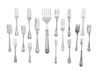 A Collection of American Silver Forks