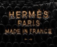 Hermès Lydie Clutch in Black Lizard, Mid-Late 20th Century