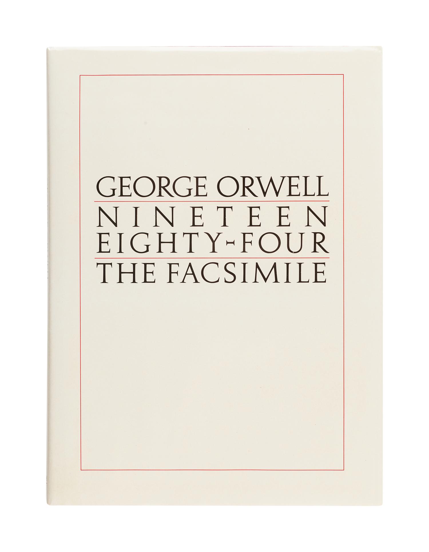 [ORWELL, George (1903-1950) - AMERICAN EDITIONS]. A group of 3 works, comprising:
