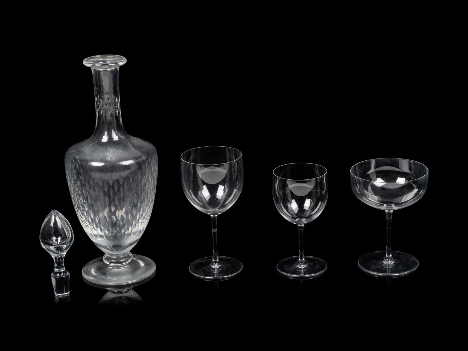A Baccarat Stemware Service