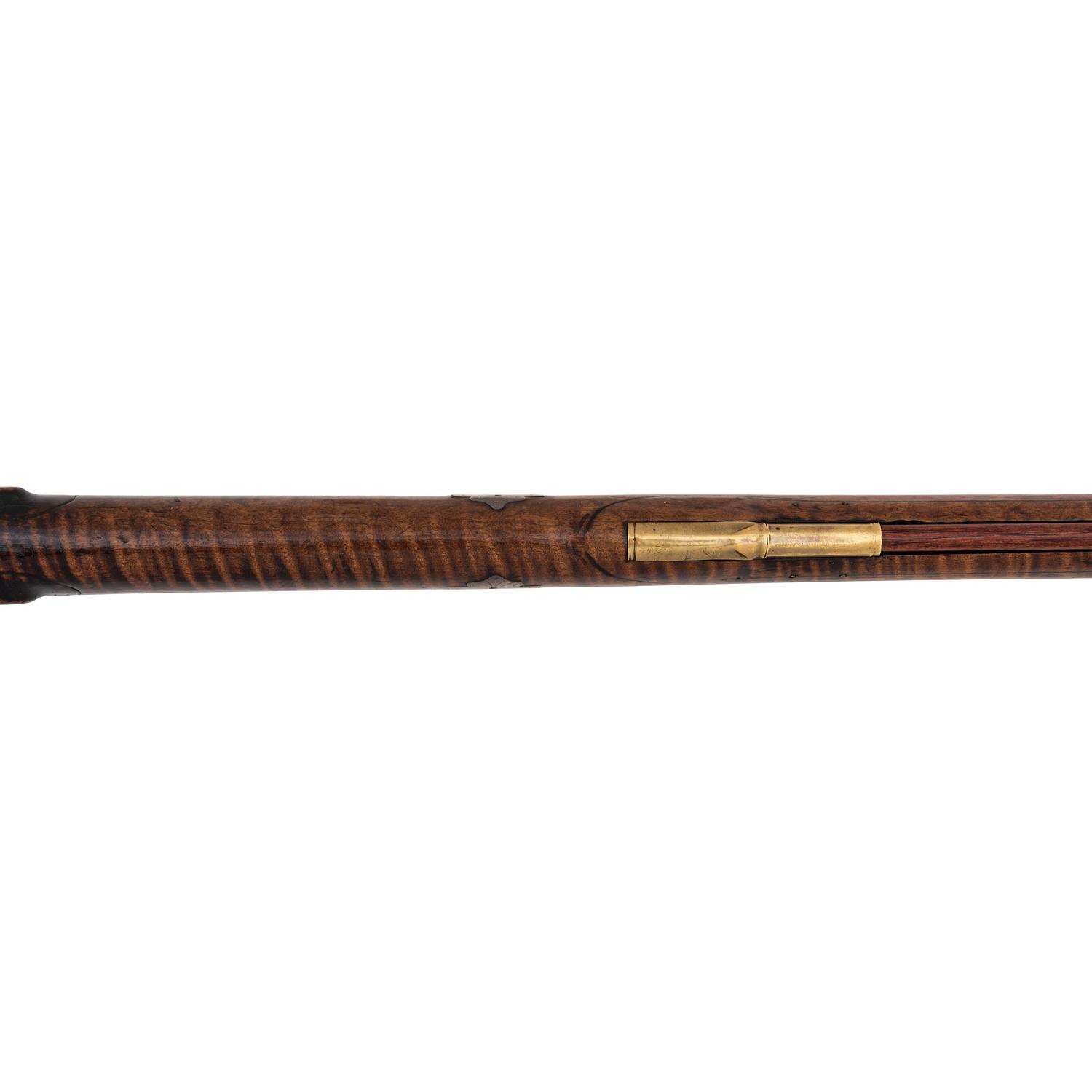 Relief Carved Percussion Altered Longrifle by Abraham Schweitzer