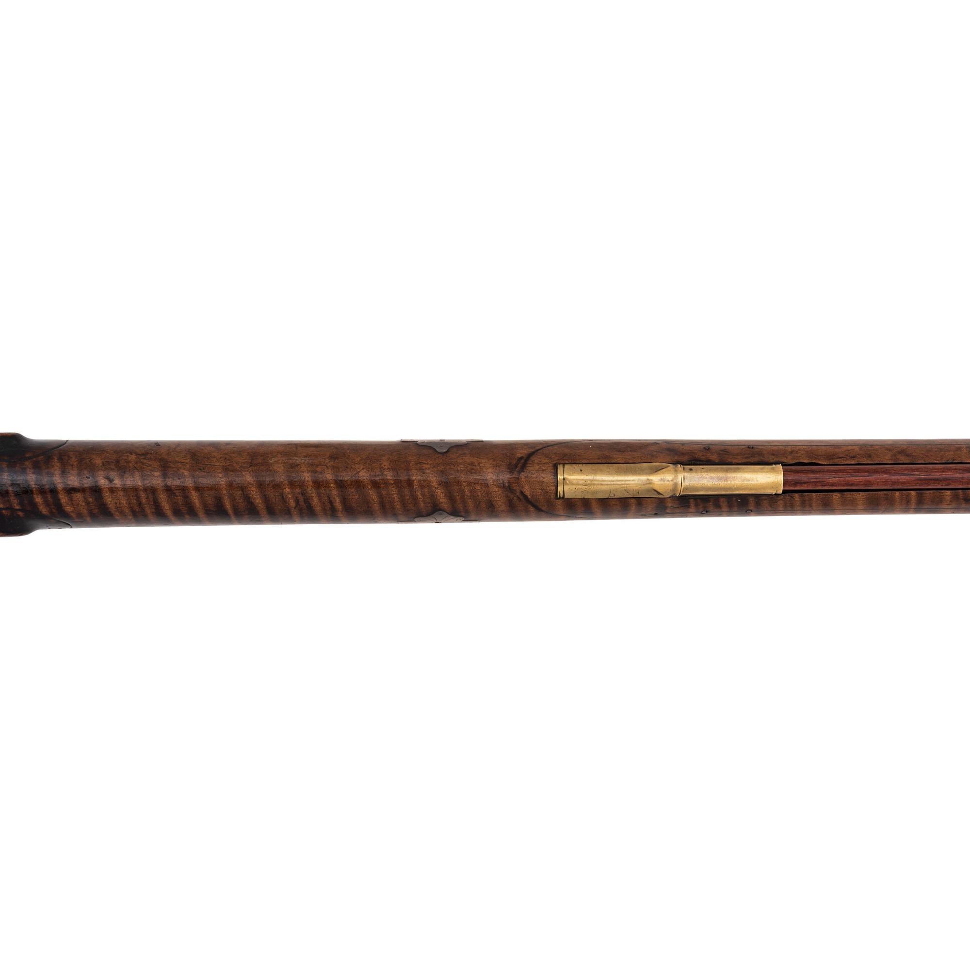 Relief Carved Percussion Altered Longrifle by Abraham Schweitzer