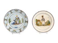 Five French Faience Articles