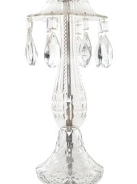 An English Cut Glass Six-Light Chandelier