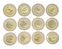 A Set of Twelve Royal Doulton Porcelain Ichthyological Plates