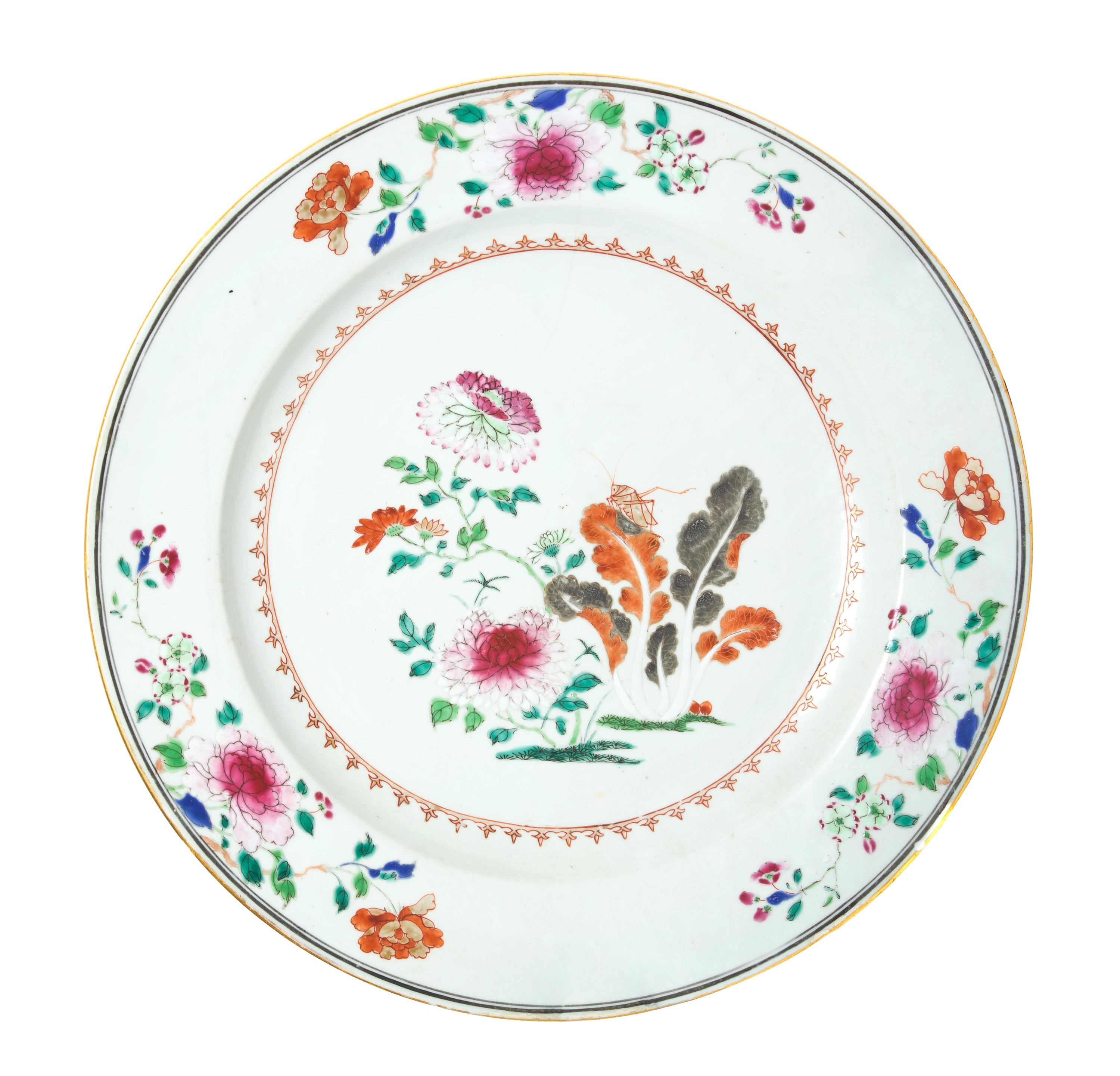 A Chinese Export Porcelain Charger, Diameter 15 inches.