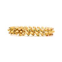 BOUCHERON, YELLOW GOLD, DIAMOND AND MULTIGEM BRACELET