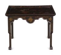 A Queen Anne Style Chinoiserie-Decorated Low Table