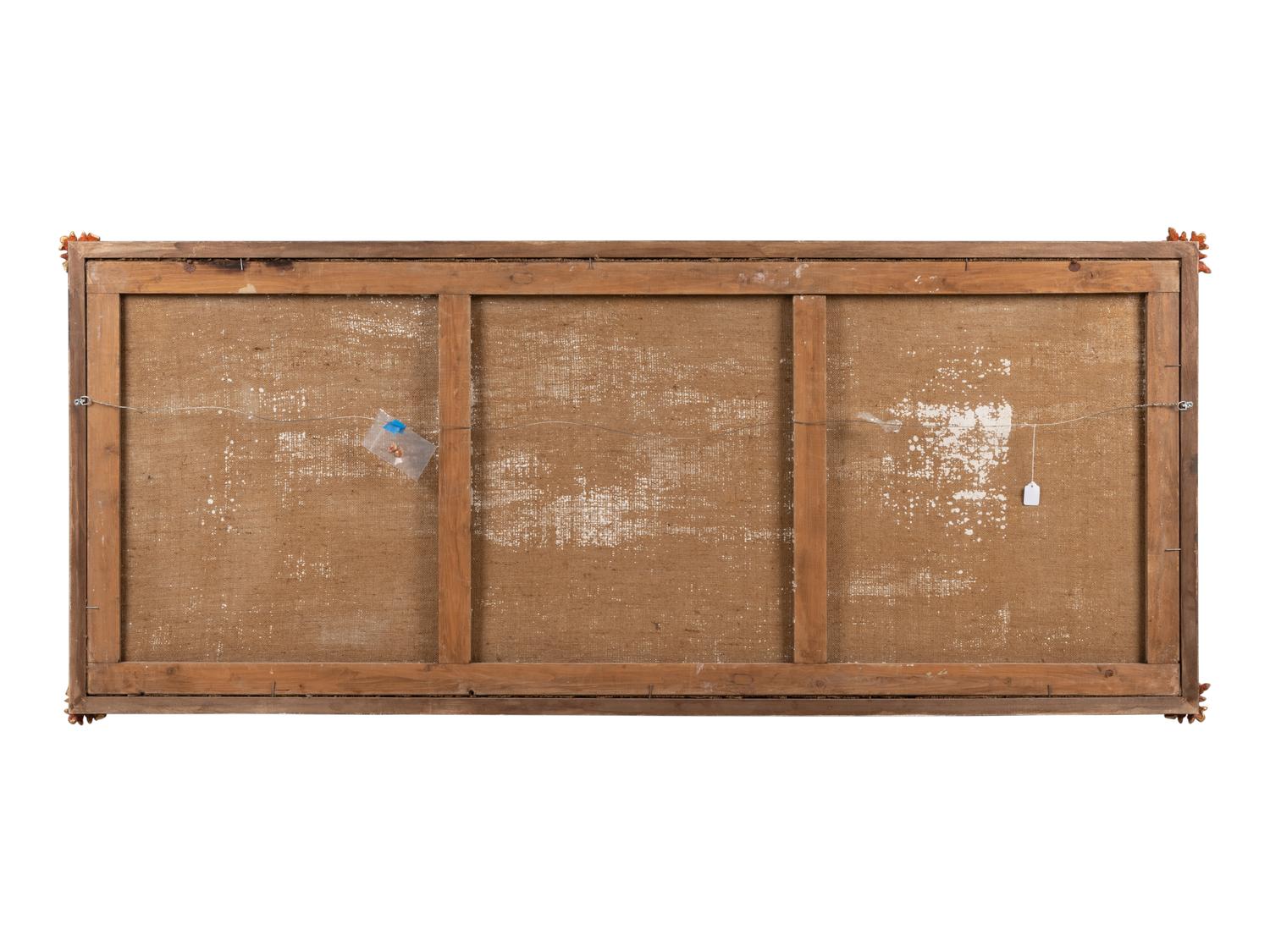 A Continental Painted Wall Panel