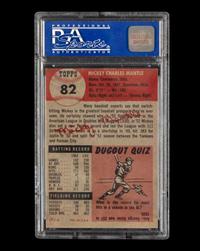 A 1953 Topps Mickey Mantle Baseball Card No. 82 (PSA 6 EX-MT OC)