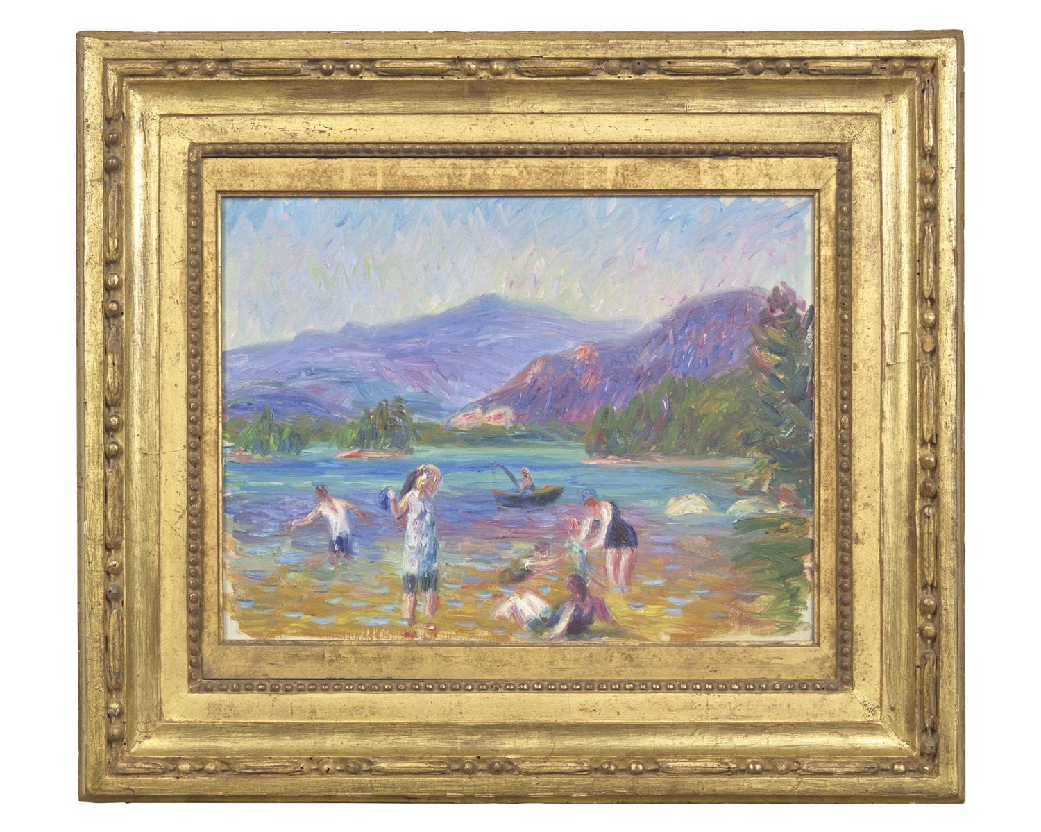 William Glackens (American, 1870-1938) — Bathers, Walker’s Pond (New Hampshire), c. 1922